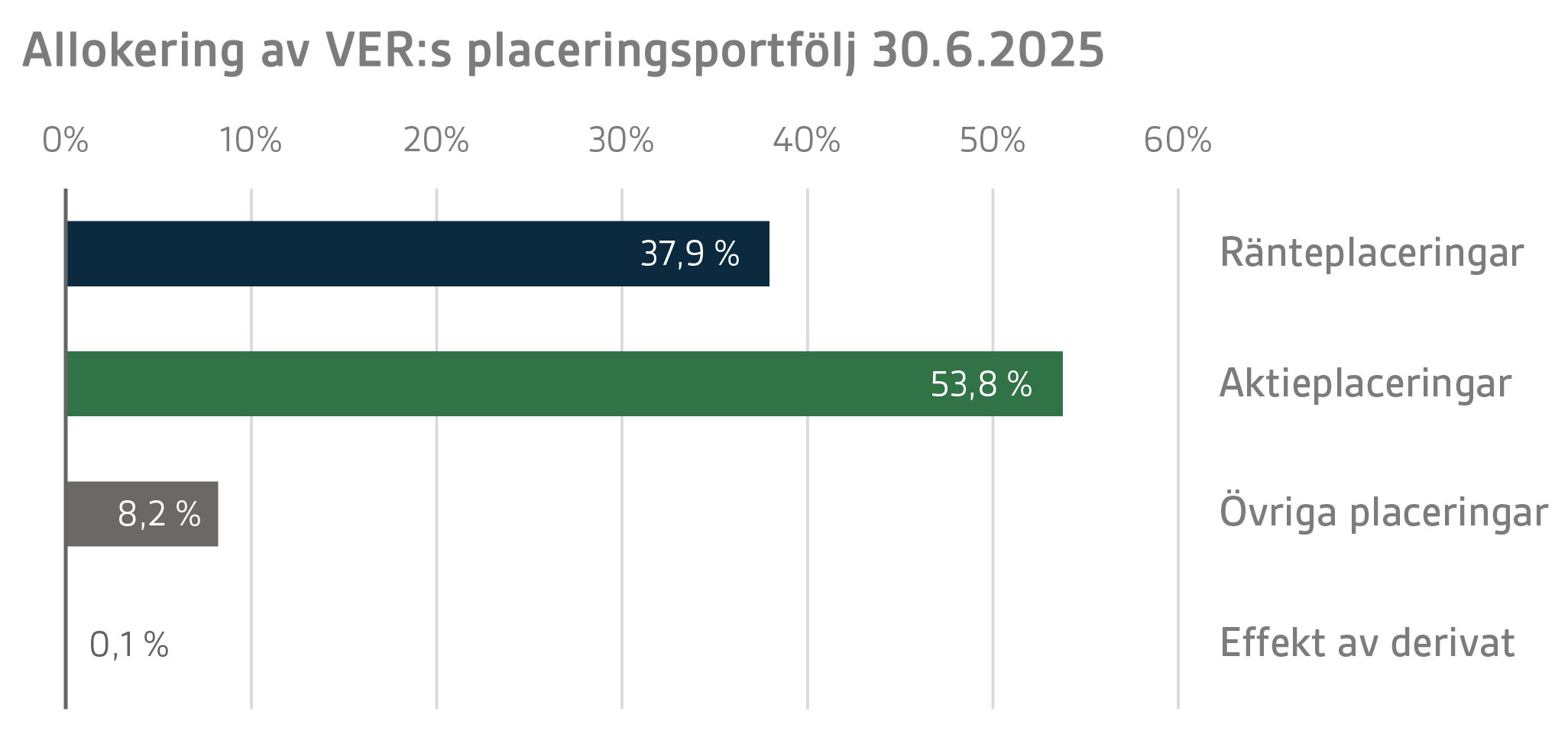 Allokering av VERs placeringsportfölj 30.6.2025 (2)